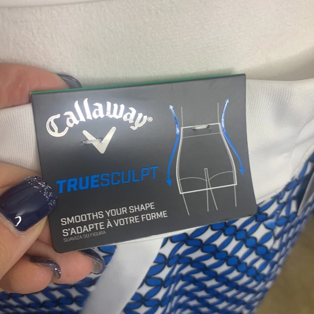 Callaway Golf NWT Blue Sea Star Pattern Golf Skort size Large - Picture 4 of 14
